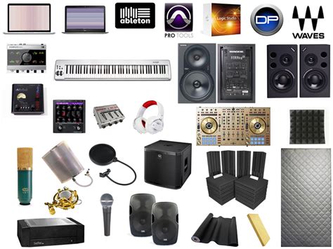 Equipment List Recording Studio MJent, Los Angeles