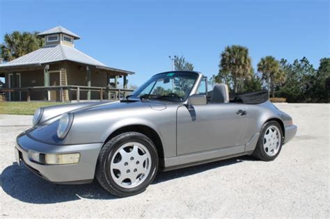 1990 Porsche 911 Convertible 5-speed Manual. Stone Gray with Linen leather - Classic Porsche 911 ...