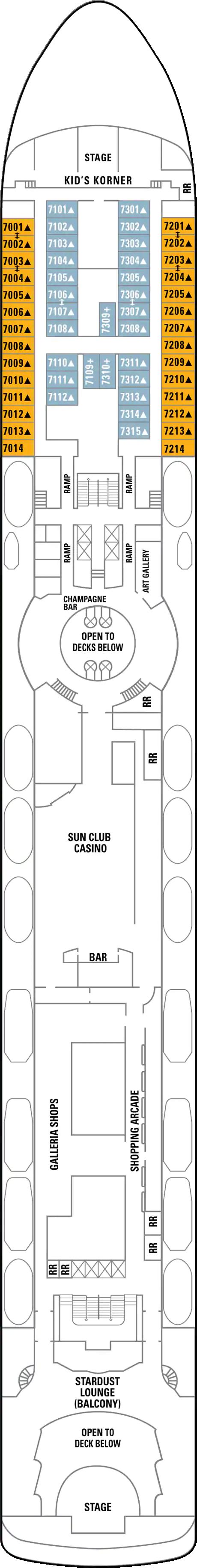 Norwegian Sun Deck Plans | CruiseInd