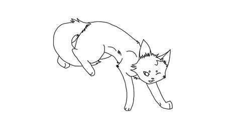 Leaping Cat Line Art (Free) by Rav3nRav3Rul3r on DeviantArt