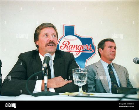 NO FILM, NO VIDEO, NO TV, NO DOCUMENTARY - New Texas Rangers Baseball manager Kevin Kennedy and ...