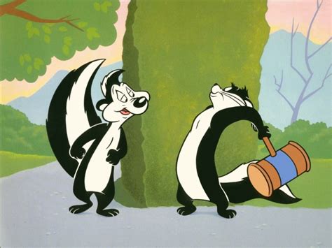 1080x1920 resolution | two black-and-white skunks, Pepé Le Pew, cartoon, Looney Tunes HD ...