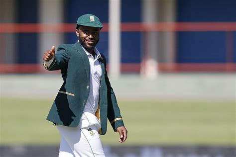 Temba Bavuma is happy on his first day as South Africa's Test captain ...