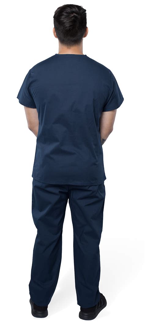 Scrub set, Six pockets, Unisex Solid Half Sleeve. MXM Scrubs