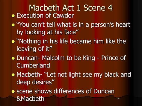 Macbeth Act 1 Scene 4 Annotations - slidesharetrick