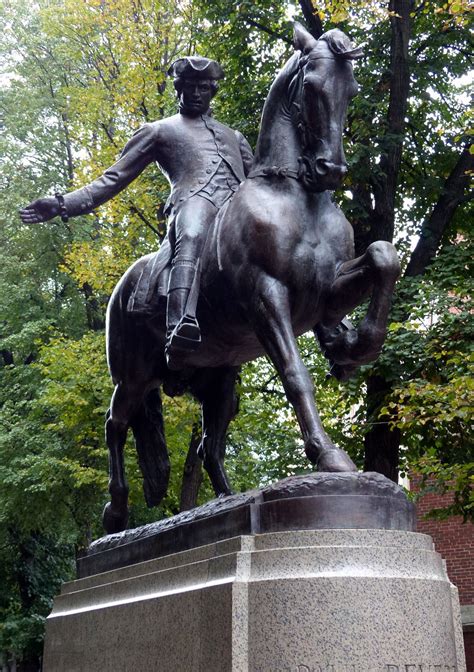 Statue of Paul Revere in Boston (October 2015) - Photo taken by ...