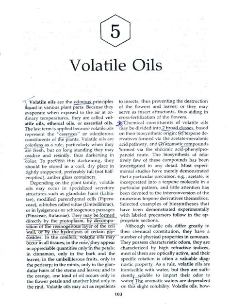 Volatile Oils | PDF | Chemical Substances | Chemical Compounds