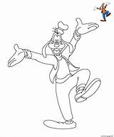 Goofy Disney Coloring Page Printable sketch template