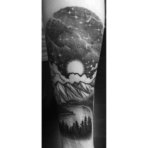 Starry nebula sky #tattoo #tattoos #black #blackwork #blac… | Flickr