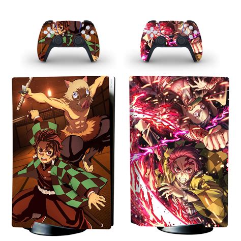 Demon Slayer Kimetsu No Yaiba Skin Sticker For PS5 Skin And Controllers Design 1 - ConsoleSkins.co