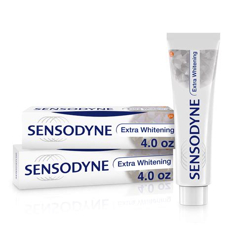 Sensodyne Extra Whitening Sensitive Teeth Whitening Toothpaste - 4 Ounces (Pack of 2) - Walmart ...