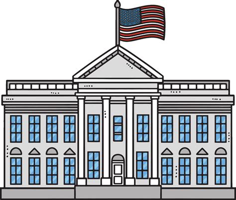 The White House Cartoon Clipart Illustration 25376460 Vector Art at ...