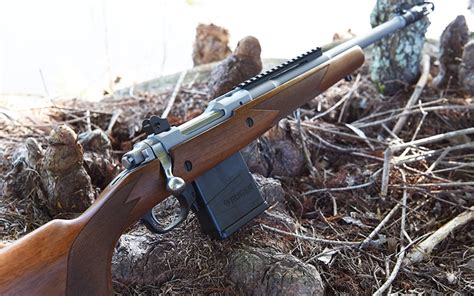 Lipsey's Guns - Ruger 77 Gunsite Scout Stainless Wood Rifle