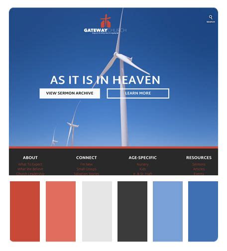 Church Website Color Scheme in 2024 | Website color schemes, Color schemes, Church decor