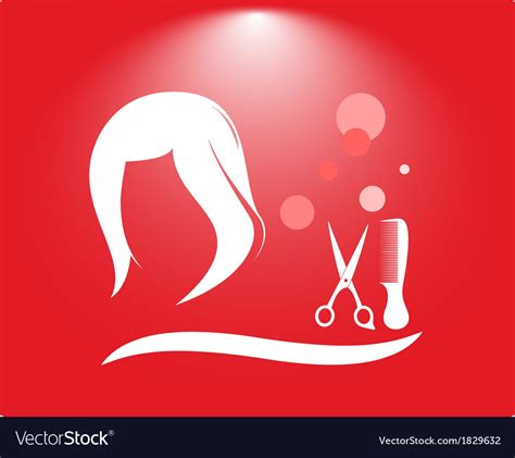 Hair salon background Royalty Free Vector Image