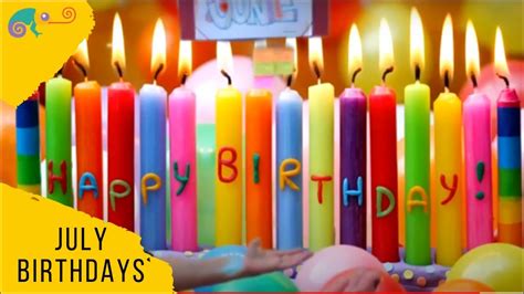 JULY BIRTHDAYS - YouTube