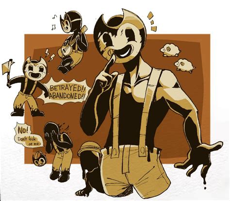 BATIM FANART | Bendy and the ink machine, Fnaf drawings, Cartoon crossovers