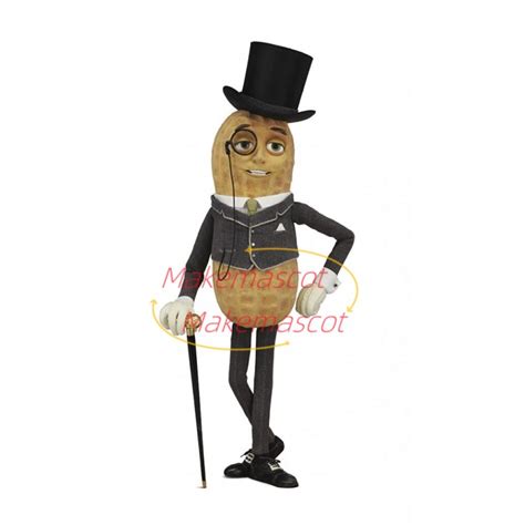 Elegant Gentleman Peanut Mascot Costume