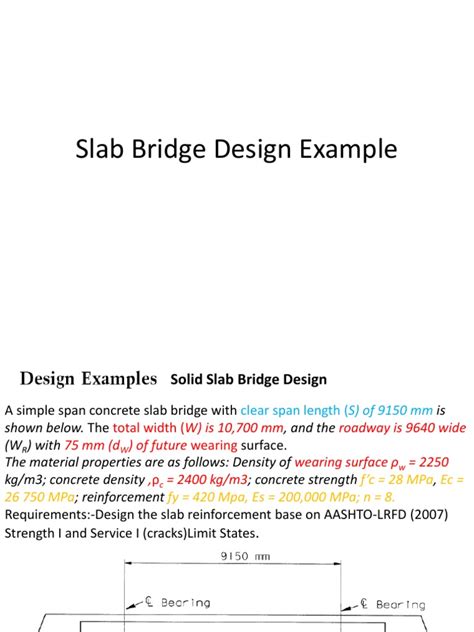 Slab Bridge Design Example