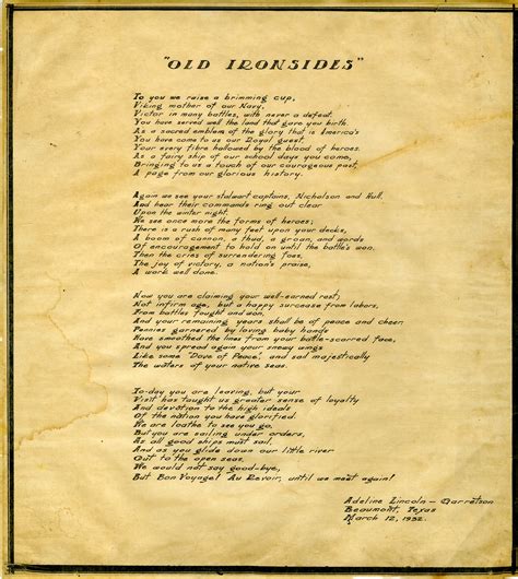 Poems for a Nation's Ship - USS Constitution Museum