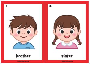 Family Flashcards | Maple Leaf Learning Library