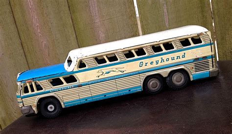 vintage Greyhound metal bus toy - 1950s-60s | Corgi toys, Greyhound bus, Toy trucks