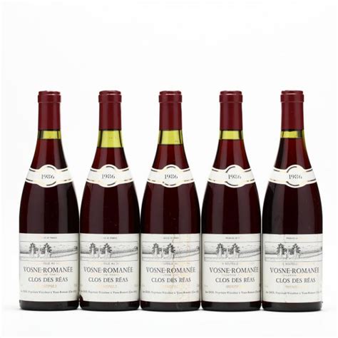 Vosne Romanee - Vintage 1986 (Lot 1078 - Rare & Fine Wine AuctionMar 1 ...