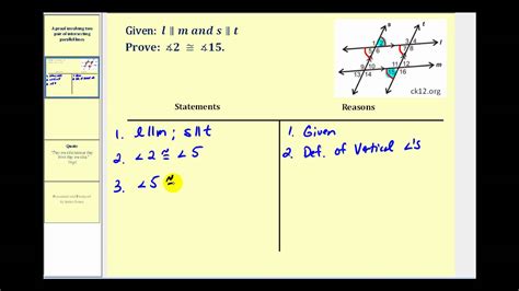 Parallel Lines Proofs Worksheet Answers – Imsyaf.com