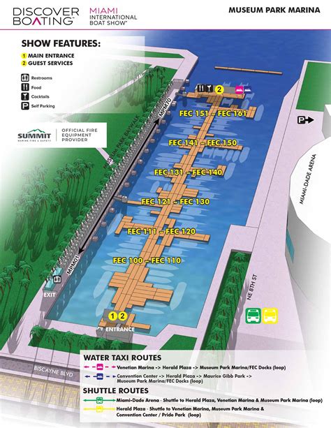 2023 Miami International Boat Show Museum Park Map