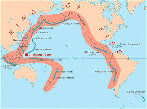 The Ring of Fire — Pacific Ocean