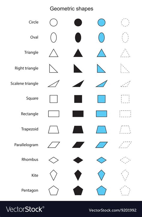 Geometric shapes Royalty Free Vector Image - VectorStock