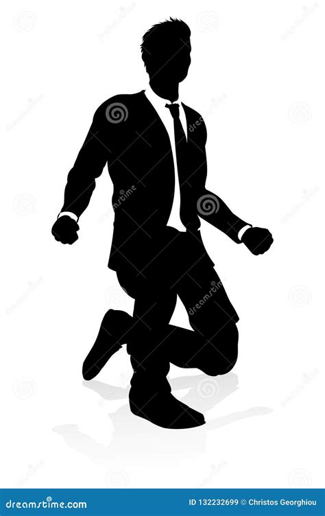 Business Person Silhouette stock vector. Illustration of silouetts - 132232699