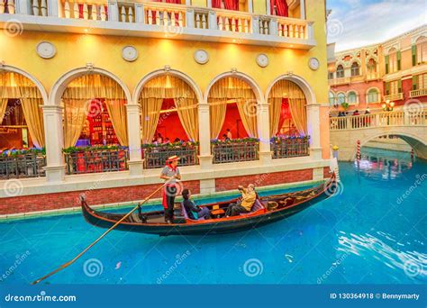 Gondola Ride Venetian Macao Editorial Stock Photo - Image of cotai, gamble: 130364918