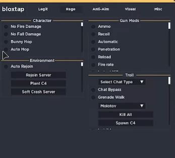 Roblox CounterBlox Bloxtap Hack GUI CBGO Script