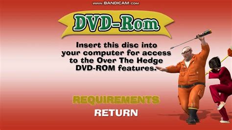 Over The Hedge Dvd Menu