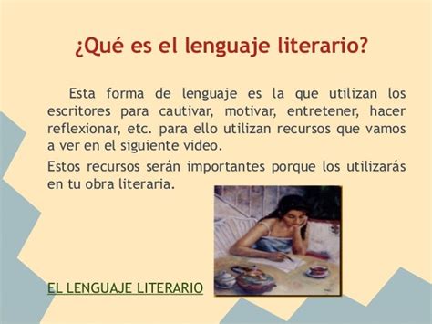 El lenguaje literario