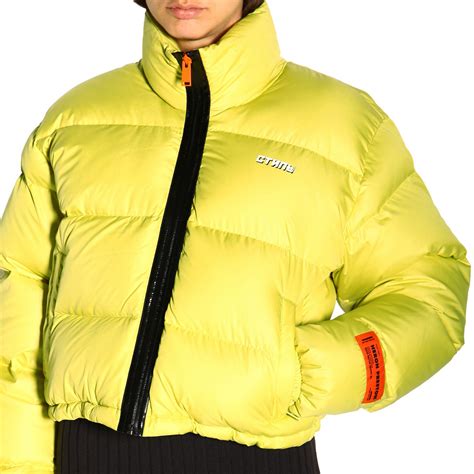 Heron Preston Outlet: Coat women | Jacket Heron Preston Women Yellow ...