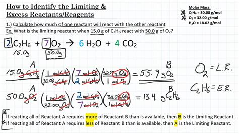 Limiting And Excess Reactant