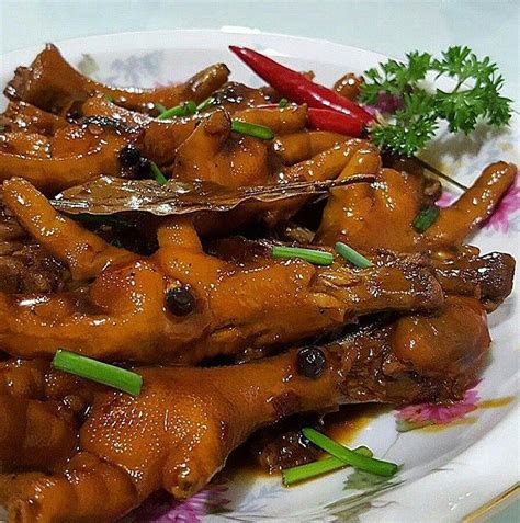 Chicken Feet Adobo (Adobong Adidas) | Chicken feet adobo recipe, Beef ...