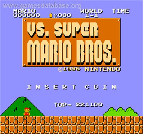 Vs. Super Mario Bros. - Arcade - Artwork - Title Screen