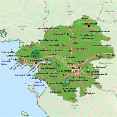 Nantes Map - France