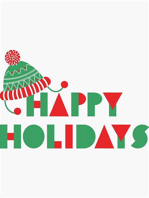 "Happy Holidays sticker" Sticker for Sale by 111asma | Redbubble