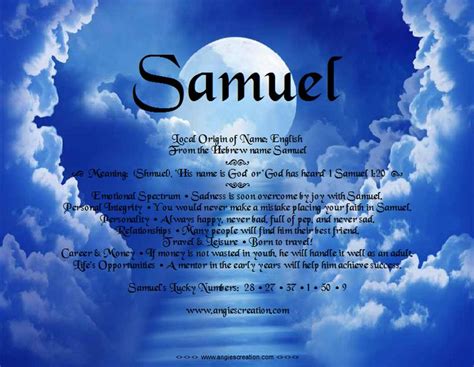 Son quotes, Samuel meaning, Emotions