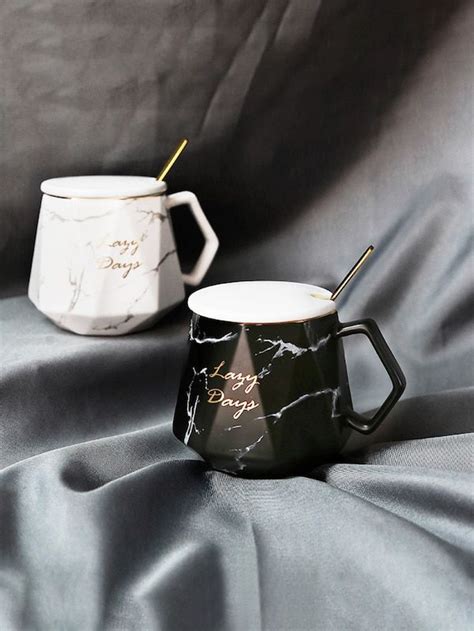 Marble Pattern Mug 1pc | SHEIN | Marble mugs, Mugs, Marble pattern