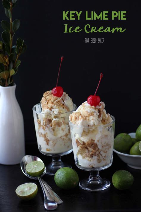 Key Lime Pie Ice Cream • Pint Sized Baker