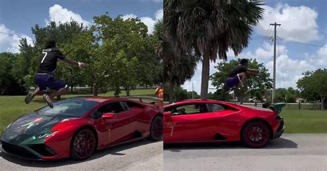 IShowSpeed Shares Video of Him Jumping Over Speeding Lamborghini