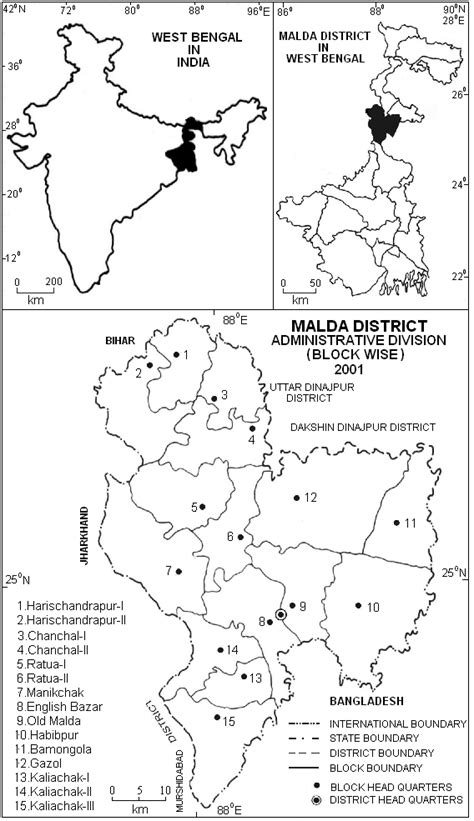 Figure no. 7: Map of Malda District (source-Google Map) | Download ...