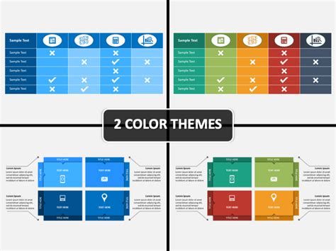 Matrix Chart PowerPoint and Google Slides Template - PPT Slides