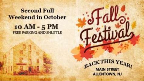 Allentown Fall Festival 2025, a Festival in Allentown, New Jersey