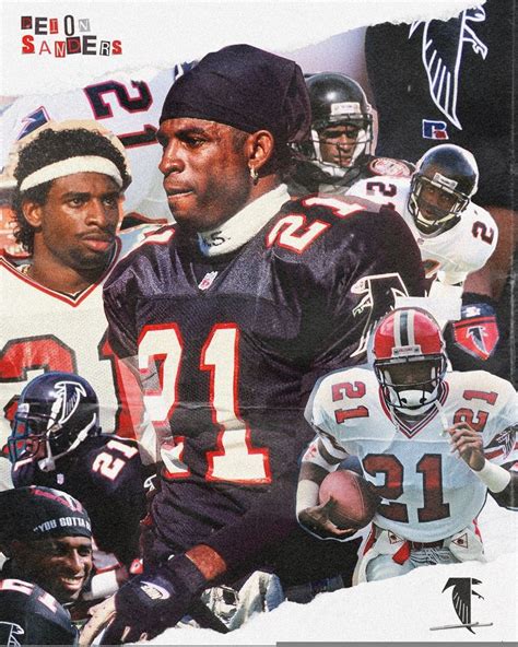 Deion "Prime Time" Sanders Atlanta Falcons Football, Nfl Football 49ers ...